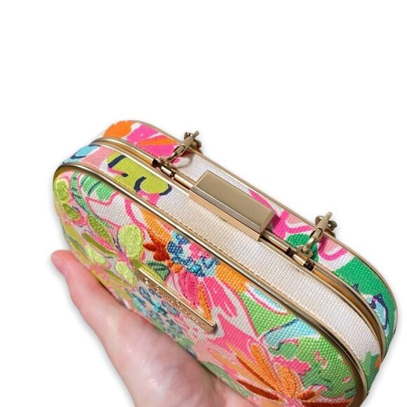 Rare Lily Pulitzer for Target 🎯 🌺 Resort Hard Shell 🐚 Crossbody Clutch Purse - Picture 11 of 17